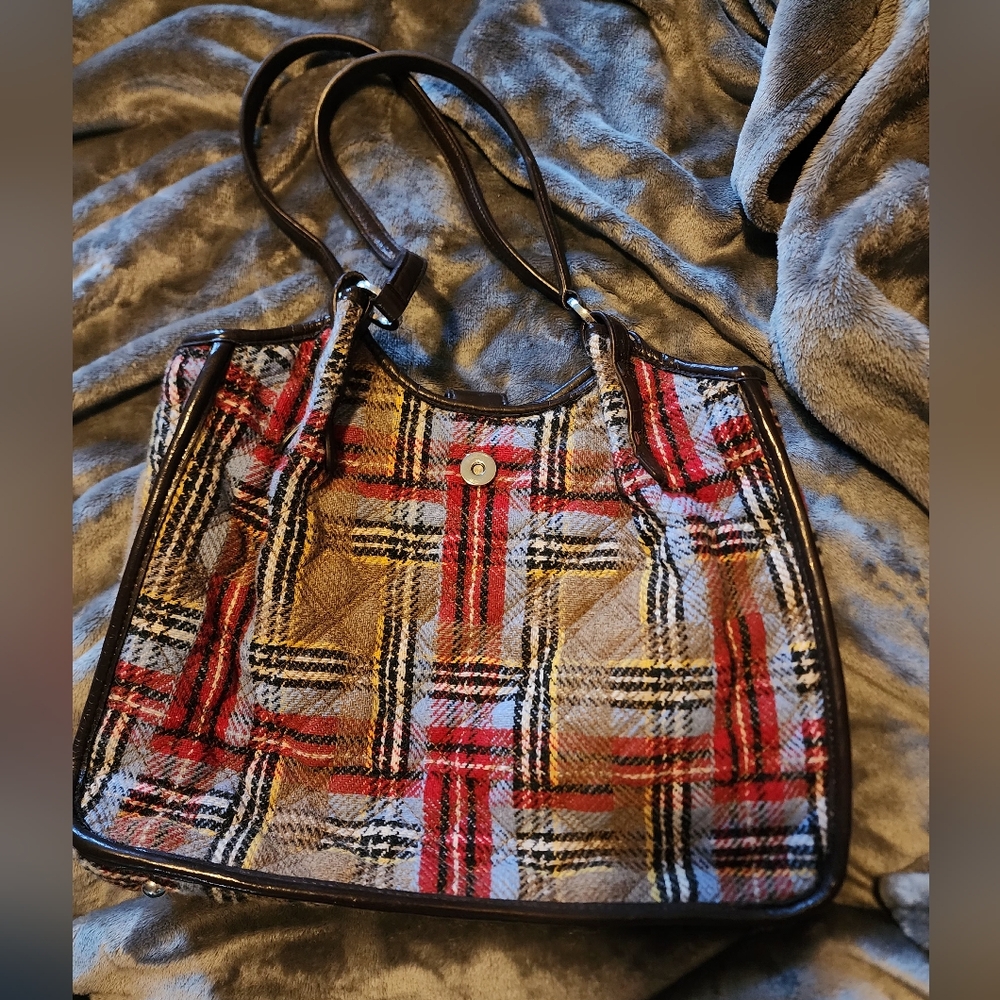 Vera Bradley wool plaid bag